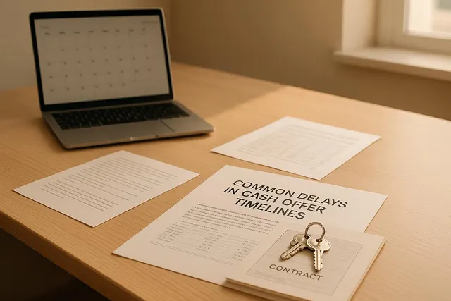 common delays in cash offer home sales